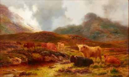 Moorland at Clachaig, Glencoe (olja på duk)