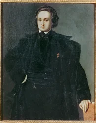 Poeten Victor Hugo som ung man ... (målning på duk)
