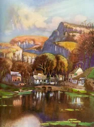 Cheddar Gorge, Somerset, 1924-1926.