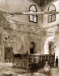 Grav i en moské, Kairo, Egypten, 1928
