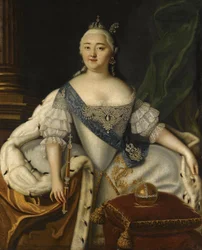 Porträtt av kejsarinnan Elisabeth 1709-1762