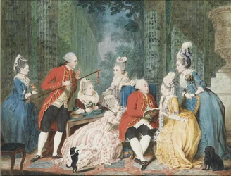 Society i Palais Royal, ca 1775
