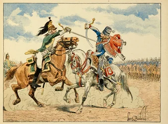 Illustration hämtad från boken "The Heros of the Siecle", anekdotiska reciter av Dick de Lonlay och illustrerad av Louis Bombled (1862-1927)