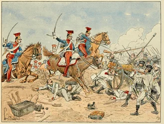 Illustration hämtad från boken "The Heros of the Siecle", anekdotiska reciter av Dick de Lonlay och illustrerad av Louis Bombled (1862-1927)