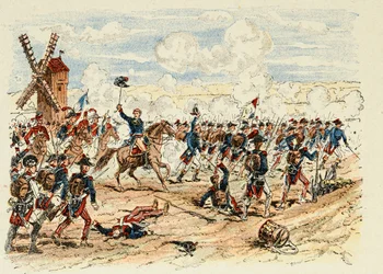Illustration hämtad från boken "The heros of the century", anekdotiska reciter av Dick de Lonlay och illustrerad av Louis Bombled (1862-1927)