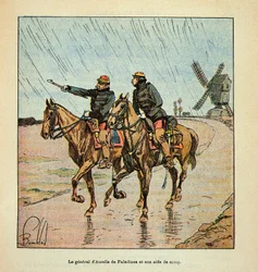 The Armee of the Loire av Eugene Sergeant, känd som Grenest, illustrerad av Louis Bombled (1862-1927) (Frankisk-tyska kriget; kampanj 1870 -1871): General d