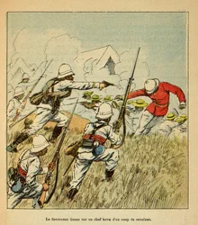 Kriget i Madagaskar-Anekdotisk historia om de franska expeditionerna 1885-1895 av Henri Galli dit Galllichet (1854-1922), illustrerad av Louis Bombled (1862-1927): Privat samling