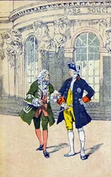 Voltaire med Fredrik II av Preussen