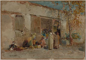 Marockansk scen, ca. 1871.