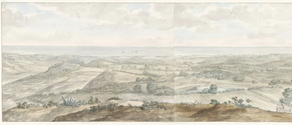 Panorama från Collis Minervalis Allmän vy tagen från toppen av Collis Minervalis (titel på objekt) Resor i Italien, Sicilien och Malta - 1778 (serietitel)