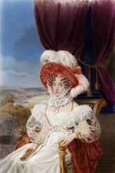 Porträtt av drottningen Marie-Amelie, ca 1839 (målning)