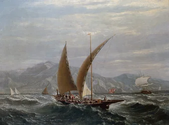 En medelhavstartan (olja på duk)