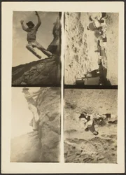 [Quadruple frame - Bergsklättringsscener]