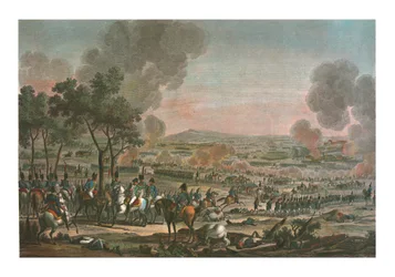Slaget nära Wagram, 7 juli 1809, c1850.