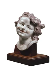 Huvud med skrattande barn, ca 1752 (porslin)