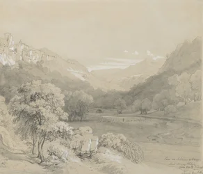 En utsikt över Cavi i Sabine Hills, 1848.