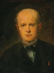 Porträtt av Adolph Menzel 1815-1905, 1867.