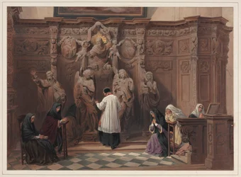 Confessional, St. Paul Church, Antwerpen, 1838.