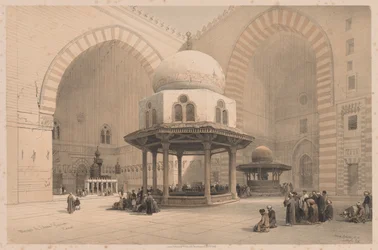 Egypten och Nubien: Volym III - nr 8, Sultan Hassans moské, Kairo, 1838.