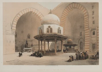 Egypten och Nubien, Volym III, Sultan Hassans moské, Kairo, 1848.