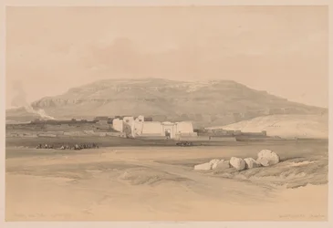 Egypten och Nubien: Volym II - nr 20, Medinet Abou, Thebe, 1838.