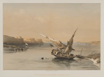 Egypten och Nubien, Volym II: Tillvägagångssätt till fästningen Ibrim, Nubien, 1847.