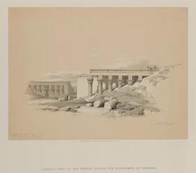 Egypten och Nubien, volym II: Sidovy av templet kallat Typhonoeum i Dendera, 1848.