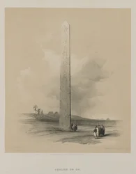 Egypten och Nubien, volym II: Heliopolis-obelisken, 1848.