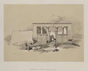 Egypten och Nubien, Volym II: Templet i Wady Dabod, Nubia, 1848.
