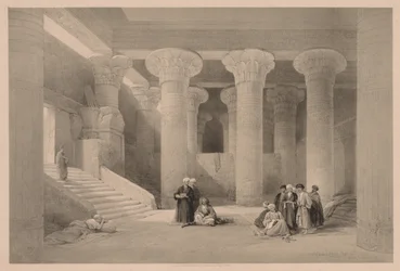 Egypten och Nubien: Volym I - nr 24, Templet i Esneh, 1838.