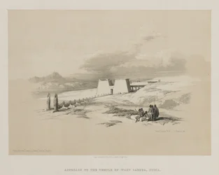 Egypten och Nubia, Volym I: Tillvägagångssätt till templet Wady Saboua, Nubia, 1847.