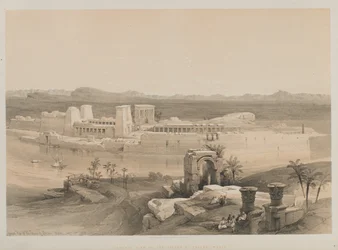 Egypten och Nubien, volym I: Allmän syn på ön Philae, Nubien, 1846.