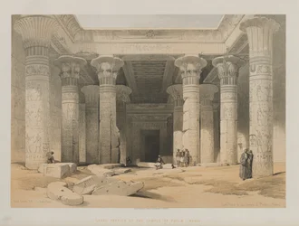 Egypten och Nubien, Volym I: Grand Portico of the Temple of Philae, Nubia
