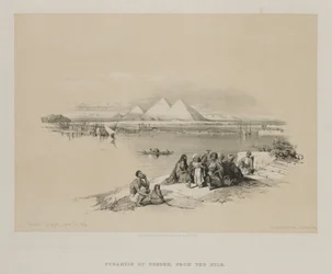 Egypten och Nubien, Volym I: Pyramids of Geezeh, från Nilen