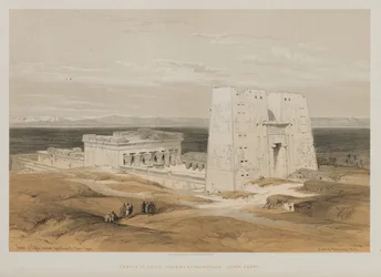 Egypten och Nubien, Volym I: Templet vid Edfou, Ancient Apollinopolis, Upper Egypt, 1847.