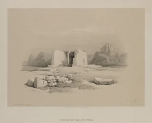 Egypten och Nubien, Volym I: Templet i Tafa i Nubia, 1846.
