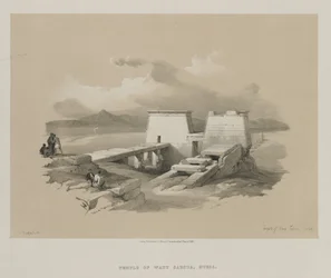 Egypten och Nubien, Volym I: Temple of Wady Saboua, Nubia, 1846.
