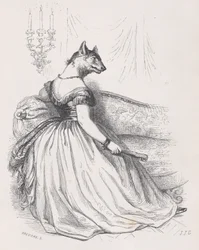 Nu förstår jag vargmodern i Rom från Scener från det privata och offentliga..., ca. 1837-47.