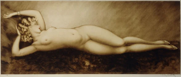 Repose, c.1934 (etsning och torrnål, tryckt i färg)