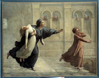 Själens dikt; Mardrömmen. Målning av Anne Francois Louis Janmot (1814-1892)