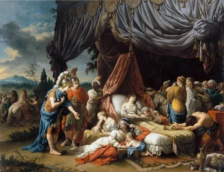 Alexander den store och Hephaestion vid dödsbädden för Darius III:s hustru