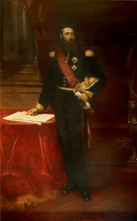 Porträtt av Leopold II 1835-1909, kung av belgarna, ca. 1870.