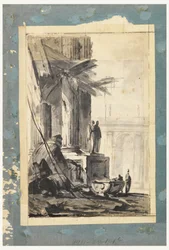 Teckning, Ruinfantasi, ca 1762