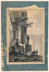 Teckning, Ruinfantasi, ca 1762
