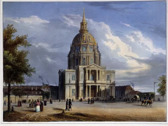 Invalidernas kupol i ""Paris 1837" av Arnout