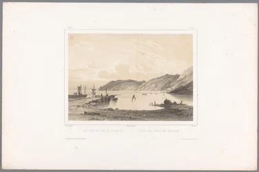 Utsikt över Mölle hamn Vue prize du Port de Mólleleie / Udsigt fra Havnen ved Mólleleie (titel på objekt) Faces in Scandinavia (serietitel) Vues du Nord. Mocka (serietitel)