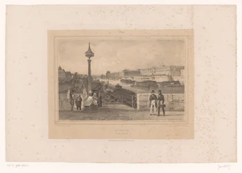Utsikt över Palais du Louvren från Pont Neuf Le Louvren, pris du Pont-neuf (titel på objektet) Ansikten i och runt Paris (serietitel) Paris (serietitel på objekt)
