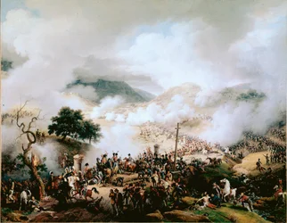 Napoleonkrigen (Spaniens krig): "" slaget vid Somosierra, den 30/11/1808"" Målning av Louis Francois Lejeune (1778-1848) 1810 Versailles, slottets museum