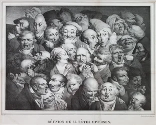 Grupp av trettiofem huvuden, 1825