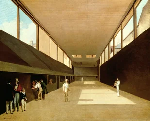 Interiör av Jeu de Paume, Versailles